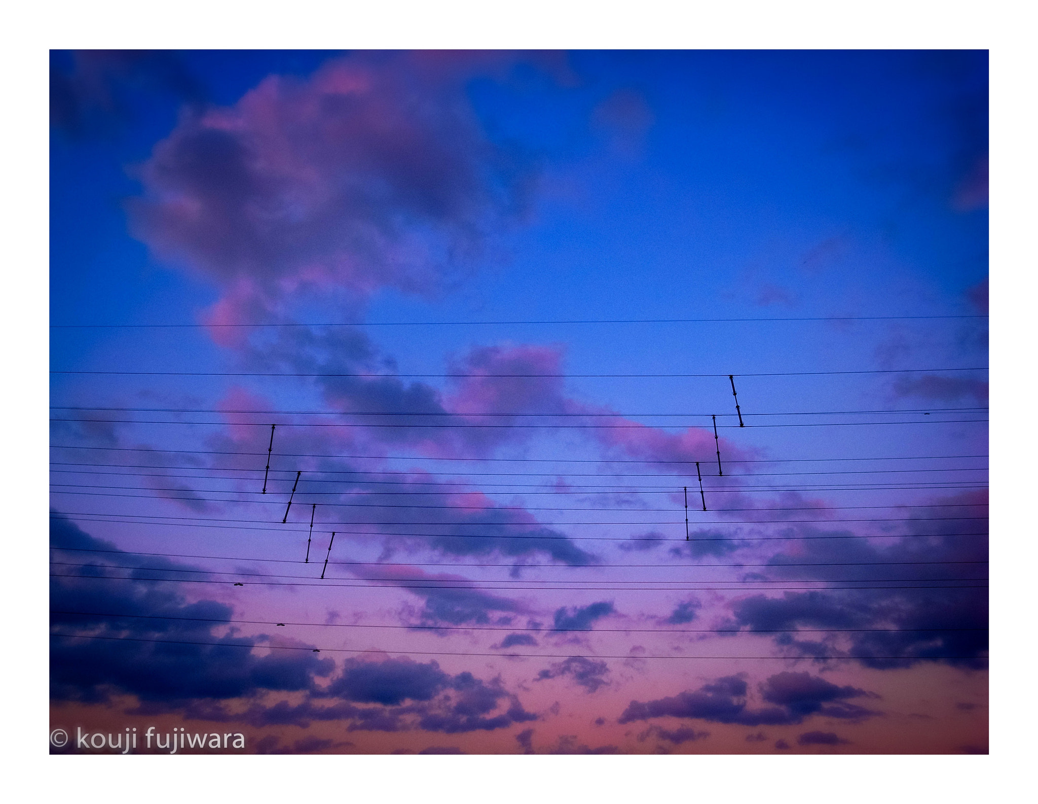 Ricoh GR DIGITAL 2 sample photo. Electrical wire...and sunset cloud photography