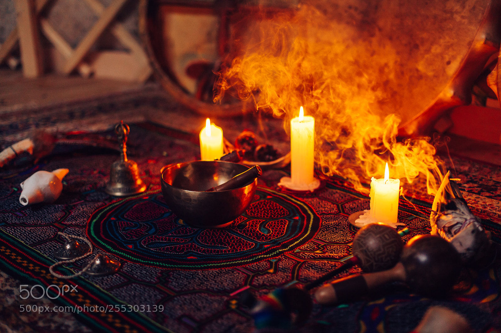 Canon EOS 5D Mark II sample photo. Shamanic drums before ayahuasca photography