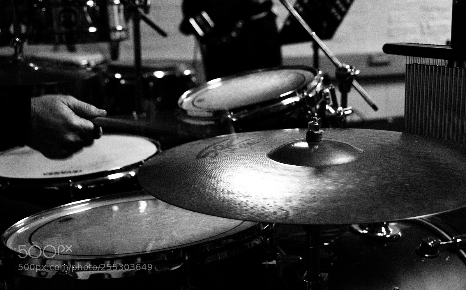 Nikon D60 sample photo. Drumkit photography