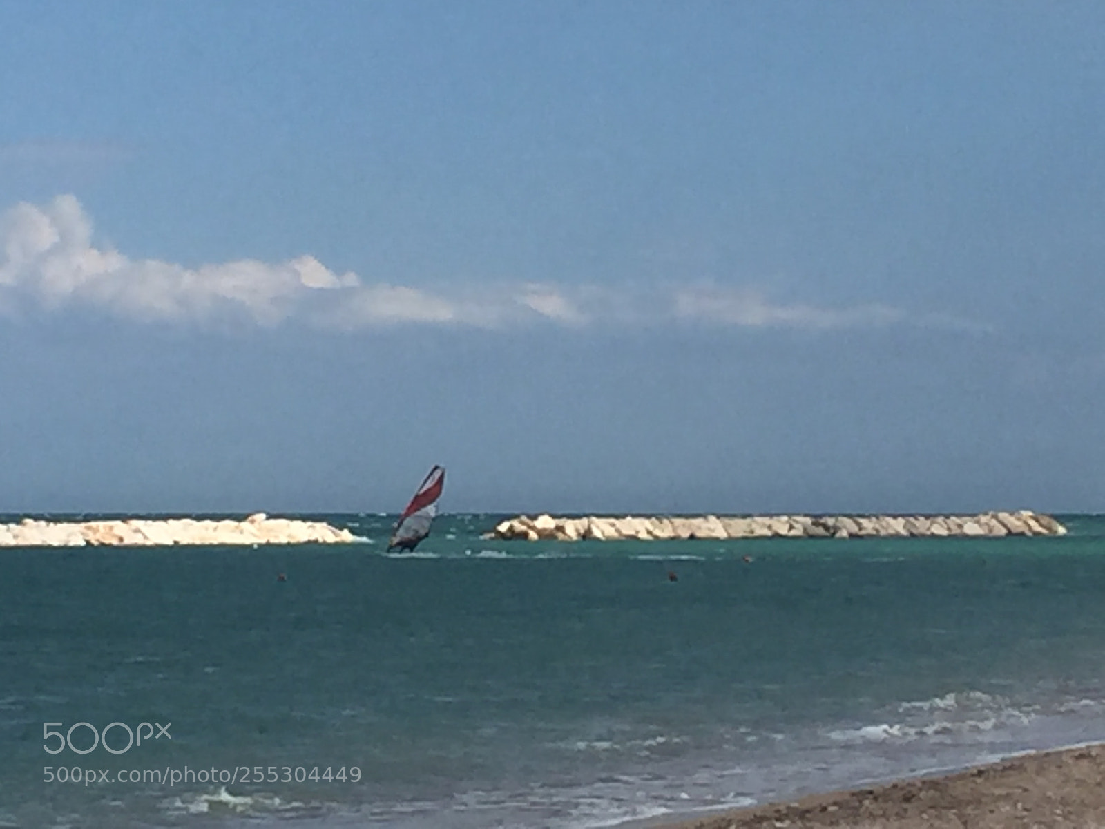 Apple iPhone 6 sample photo. Windsurfing at the coast photography