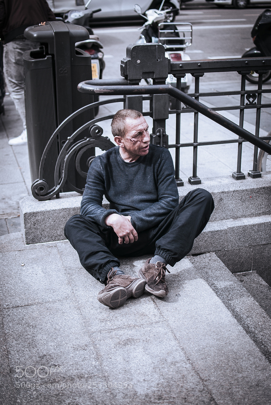 Nikon D200 sample photo. Social exclusion photography