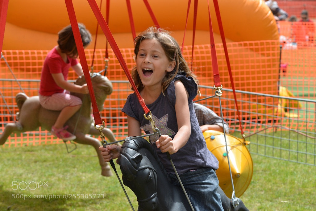 Nikon D600 sample photo. Girl on merry go photography