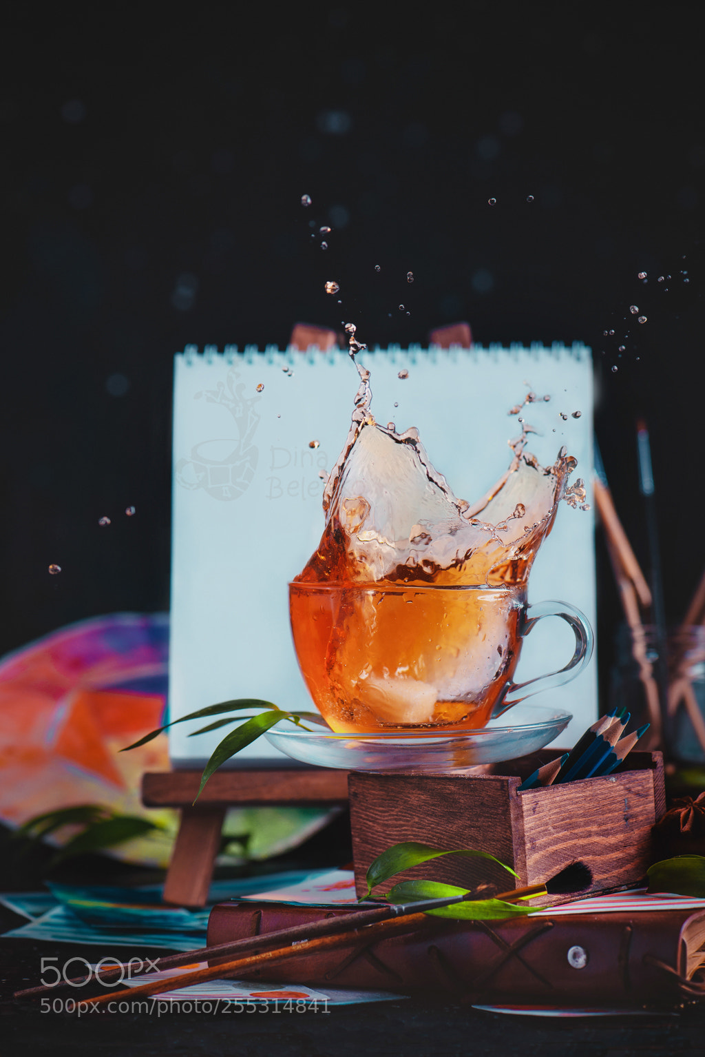 Nikon D800 sample photo. Painting tea photography