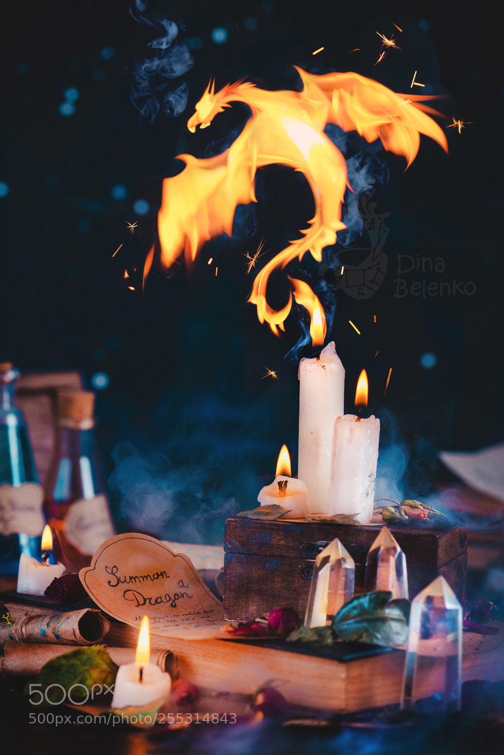 Nikon D800 sample photo. Candle dragon his name photography