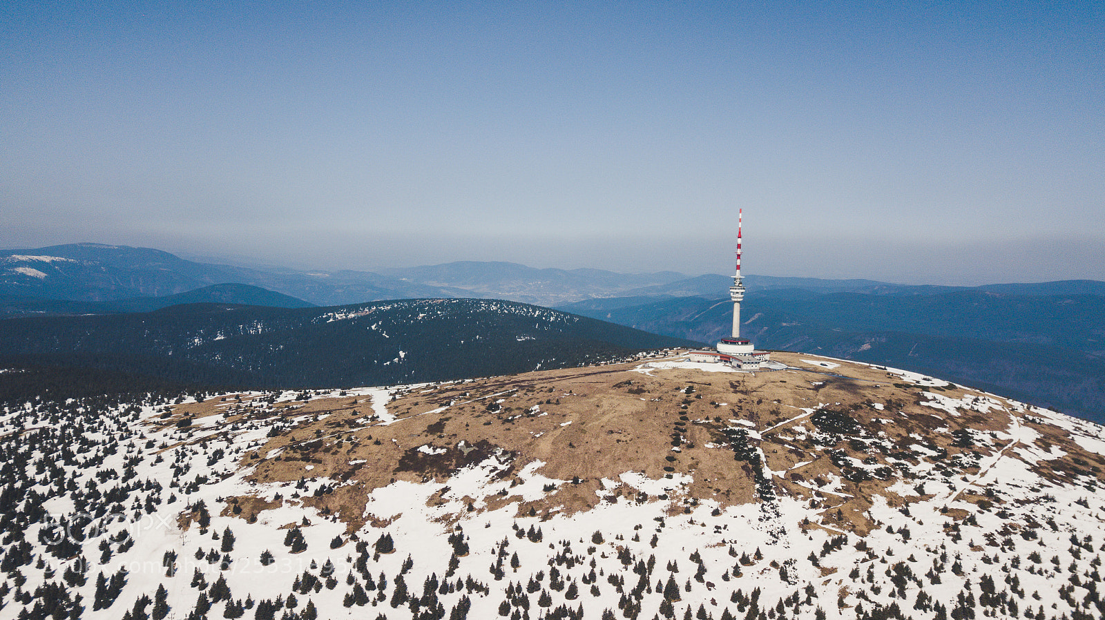 DJI FC220 sample photo. Praděd tv tower photography