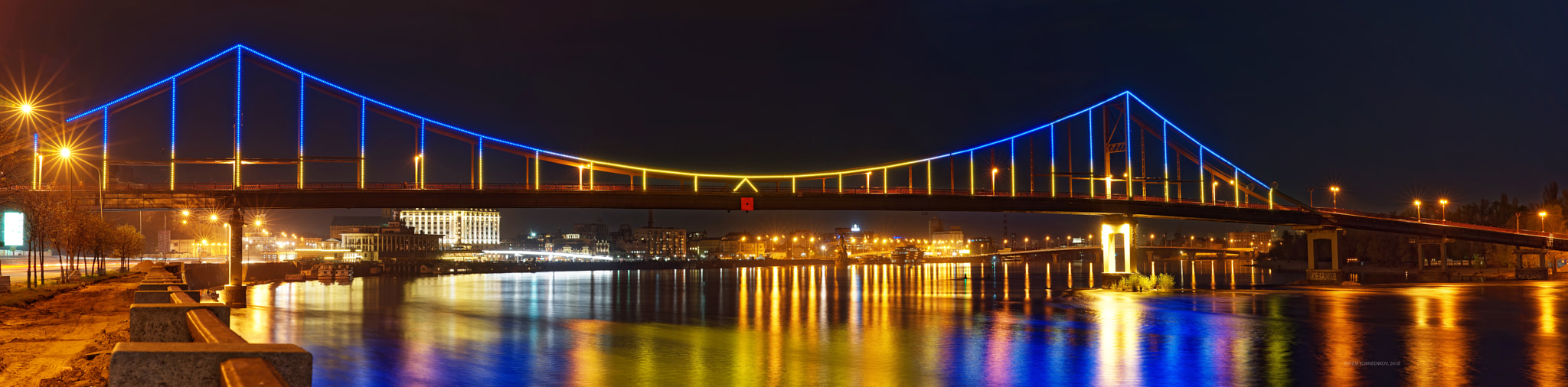 Sony a7 II + ZEISS Batis 85mm F1.8 sample photo. The park bridge | kyiv, ukraine photography