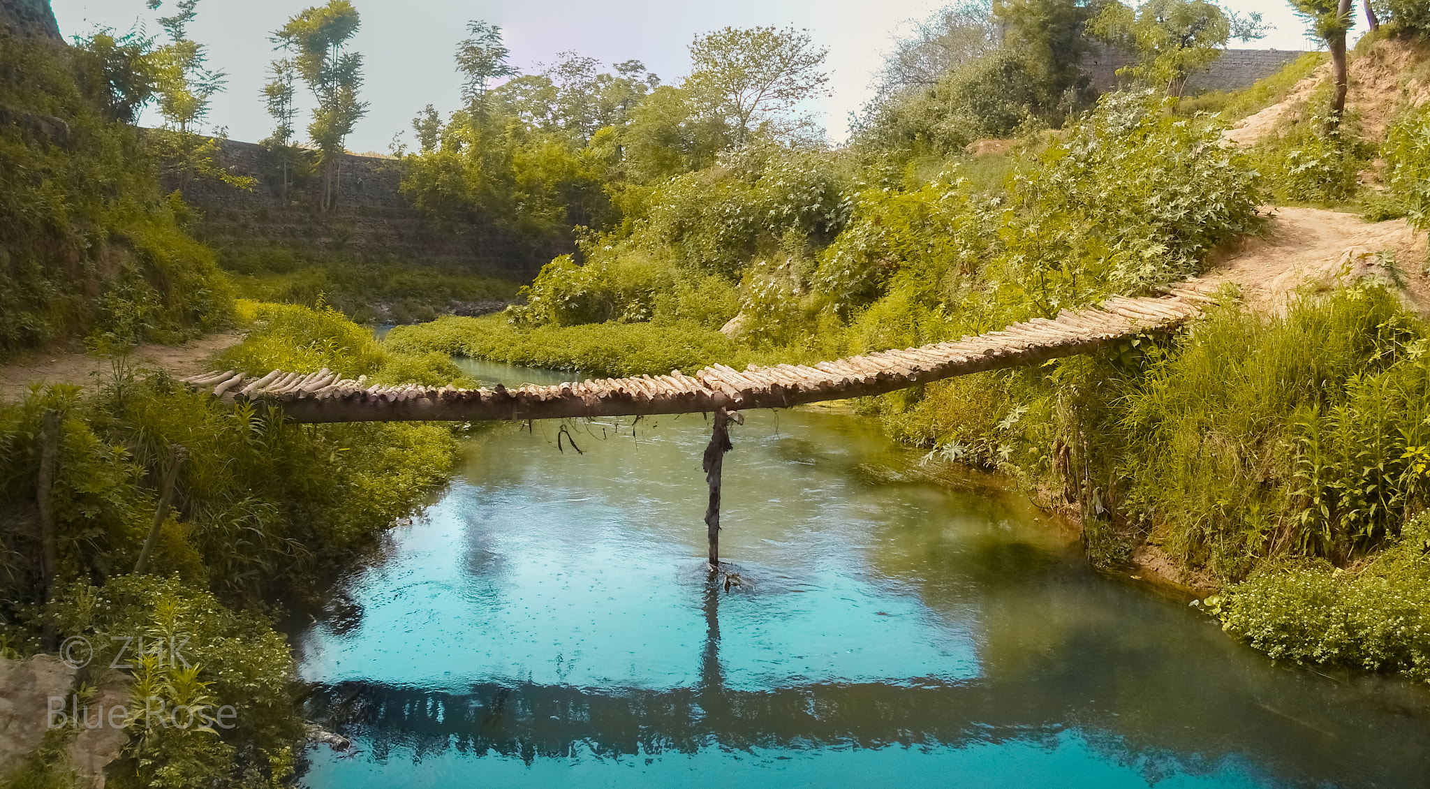 Samsung ST66 / ST68 sample photo. Wooden bridge photography