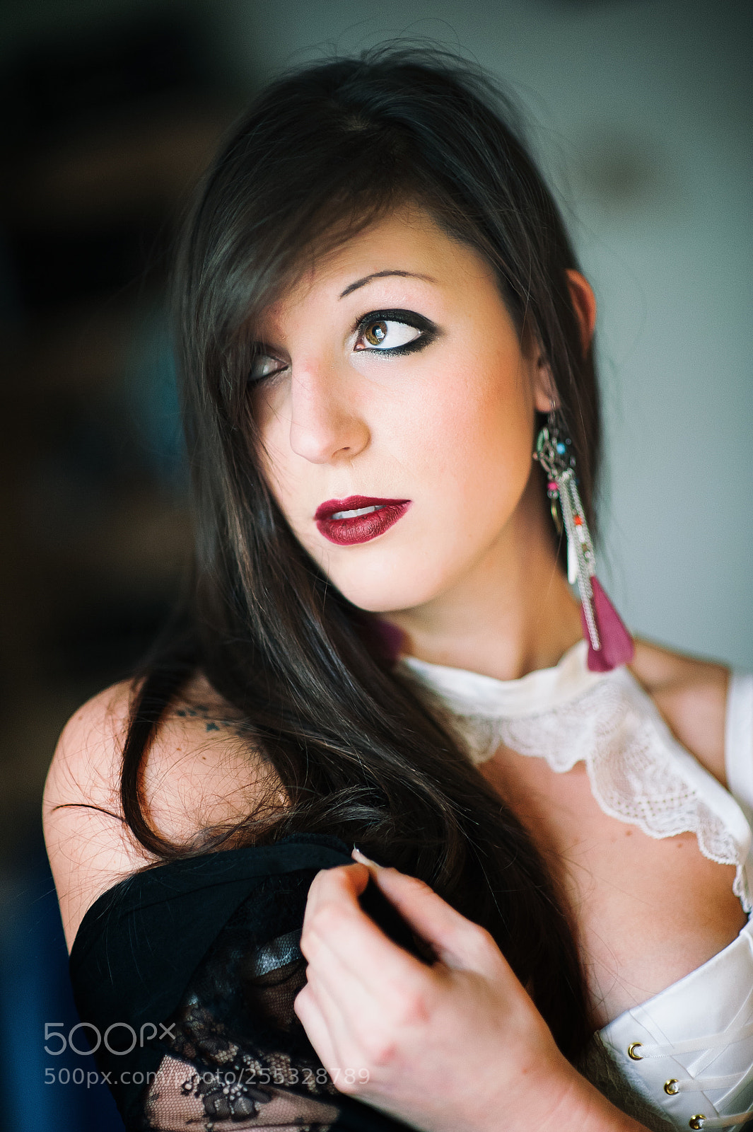 Nikon D700 sample photo. Elodie : boudoir : lingerie photography