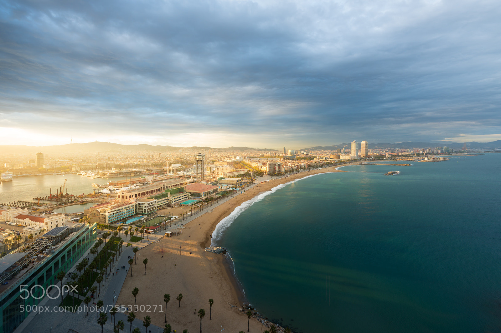 Nikon D800 sample photo. Aerial view of barcelona photography
