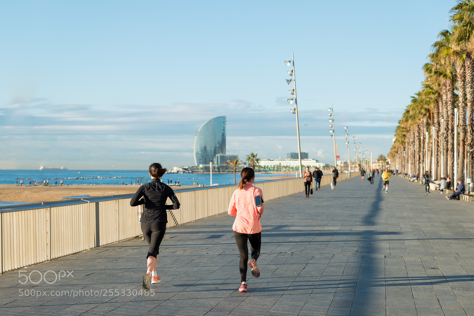 Nikon D800 sample photo. Running jogging on barcelona photography