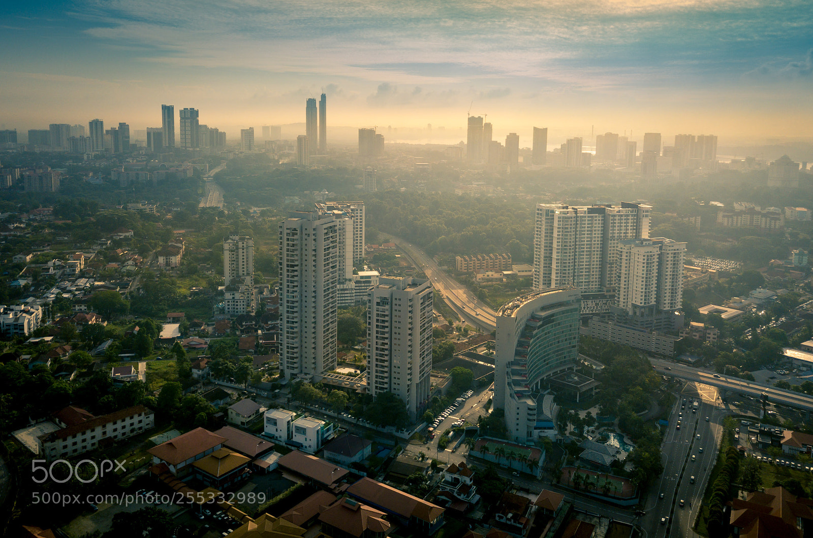 DJI FC220 sample photo. Johor bahru skyline photography