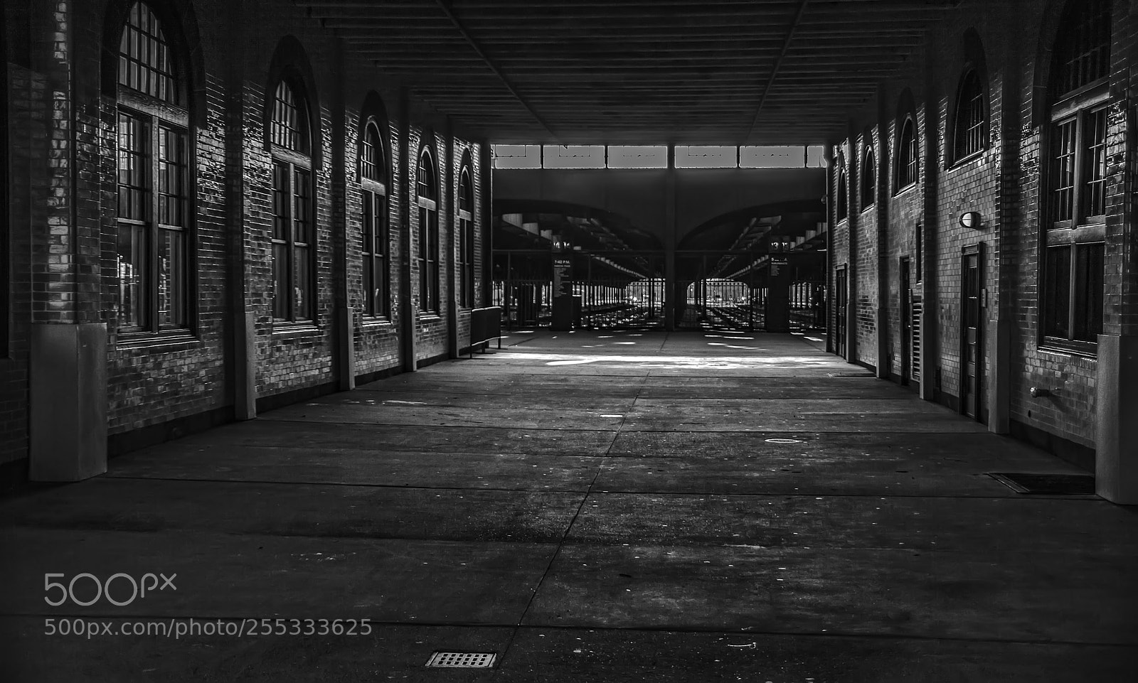 Canon EOS 5D Mark II sample photo. Empty train station photography