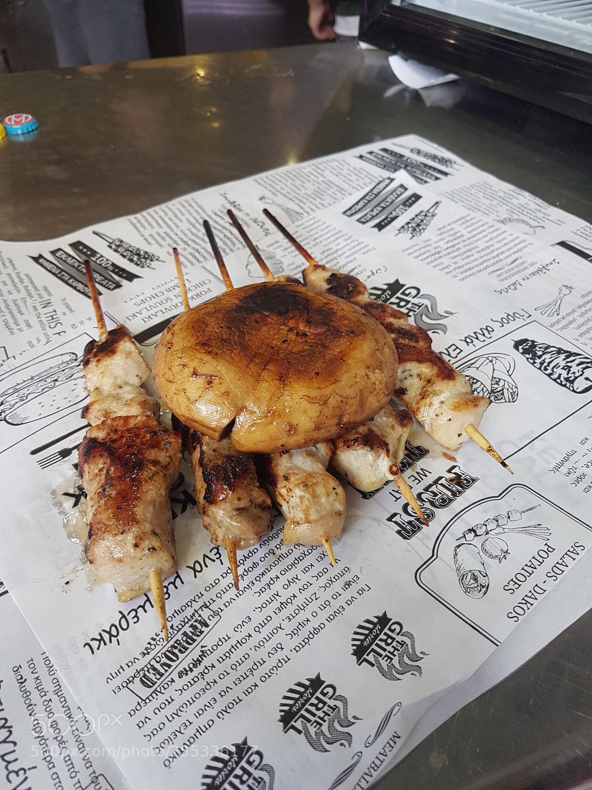 Samsung Galaxy S7 Edge sample photo. Chicken souvlaki photography