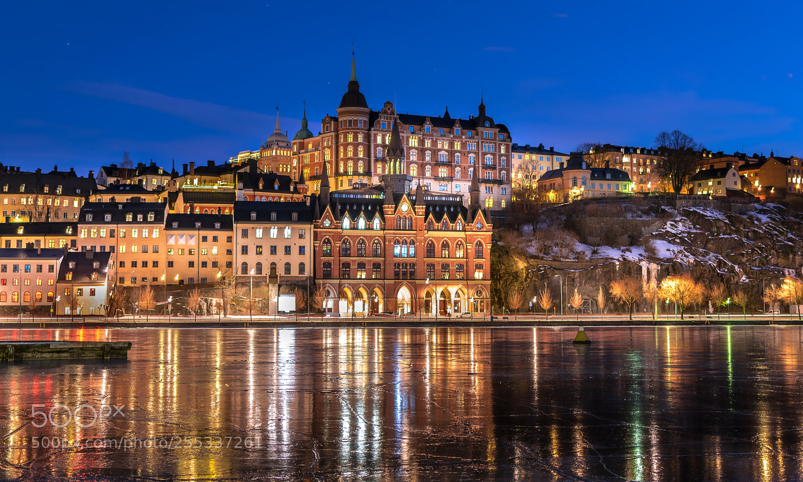 Nikon D5300 sample photo. Illuminated buildings.jpg photography