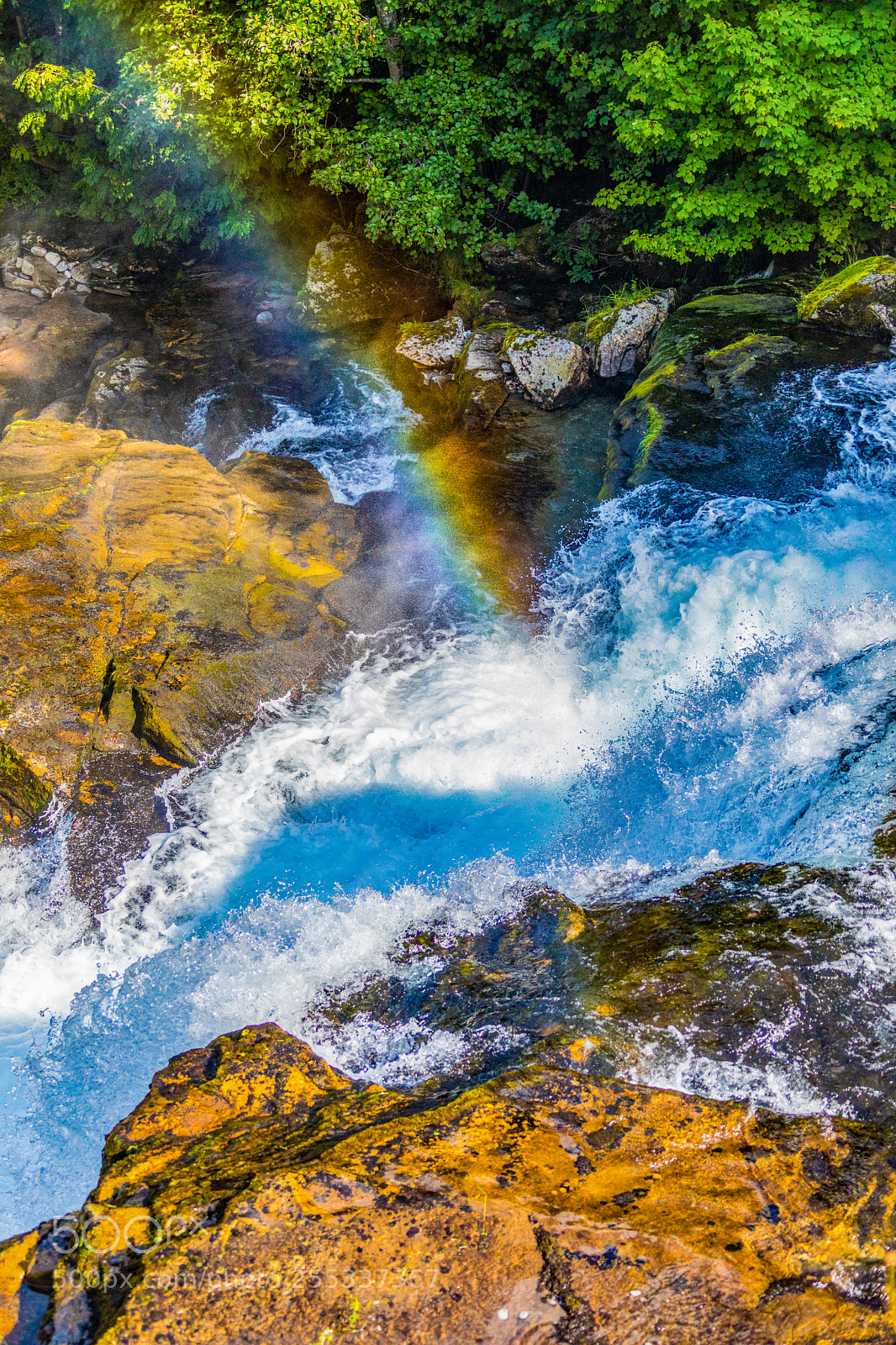 Canon EOS 5D Mark IV sample photo. Rainbow on waterfall in photography