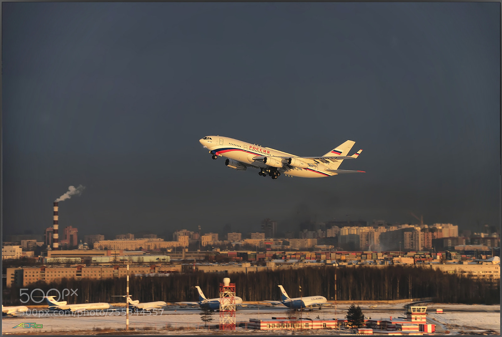Nikon D80 sample photo. Il-96 in st.petersburg photography