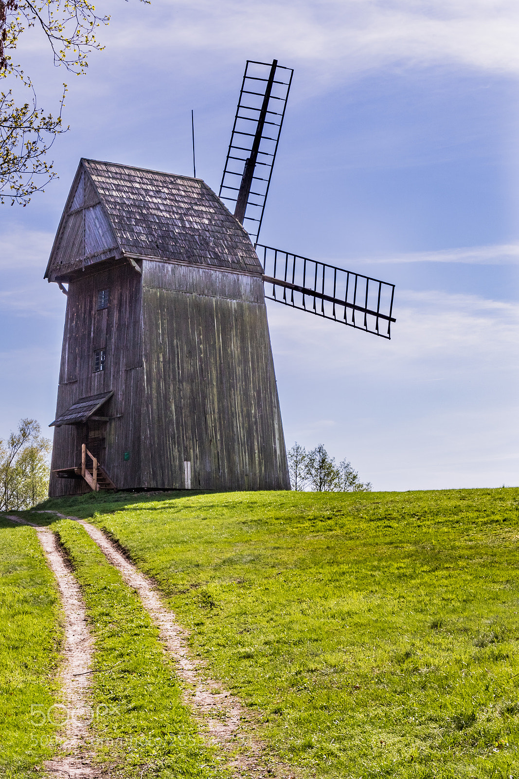Canon EOS 7D Mark II sample photo. Road to old windmill photography