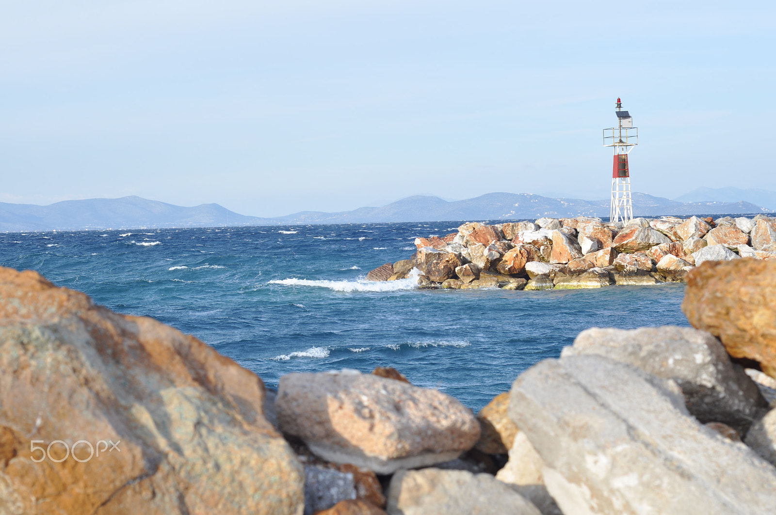 Nikon D90 + Nikon AF Nikkor 50mm F1.8D sample photo. Port of rafina in athens photography