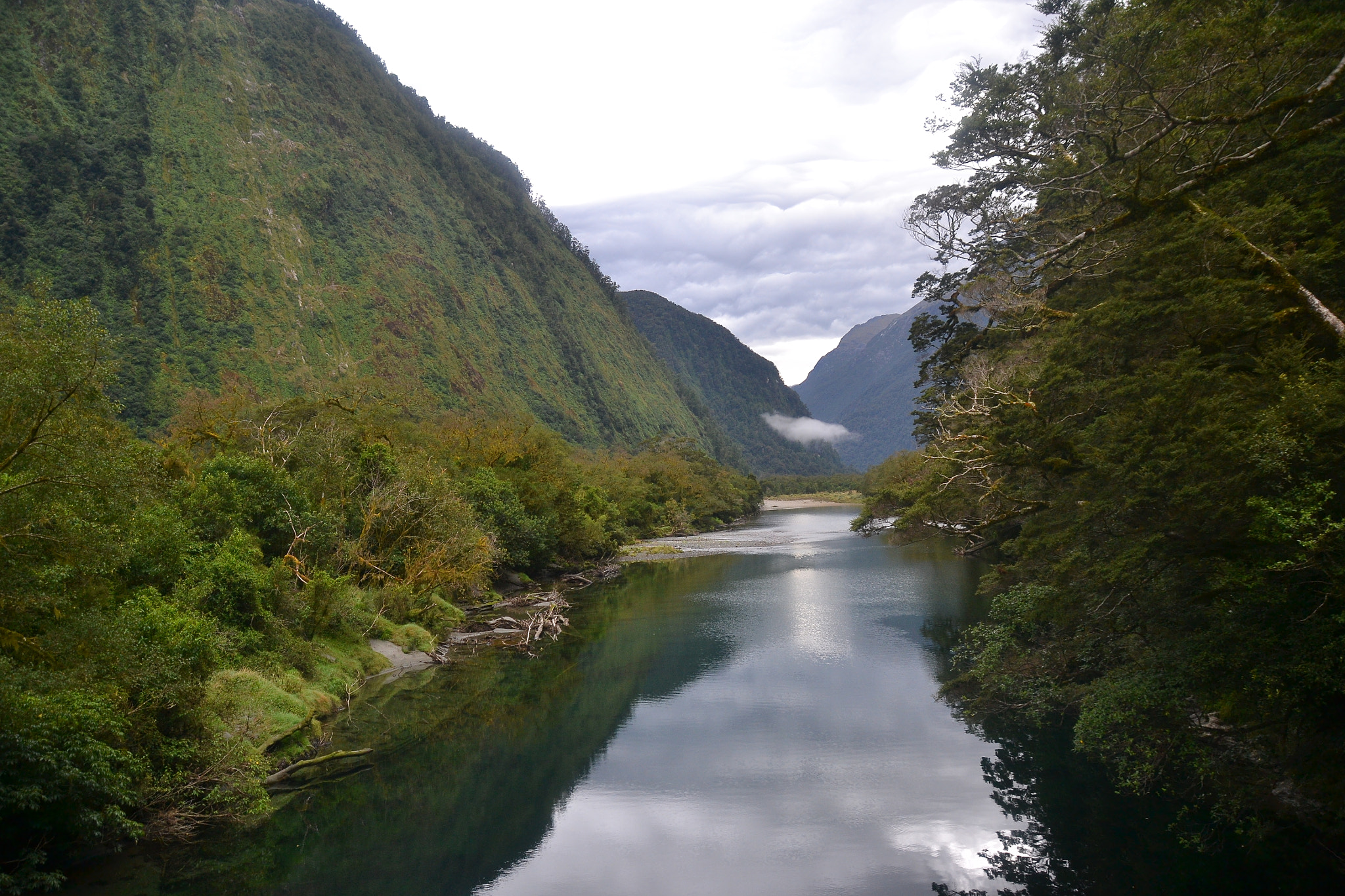 Nikon D3100 + Sigma 18-250mm F3.5-6.3 DC Macro OS HSM sample photo. Milford track in nz photography