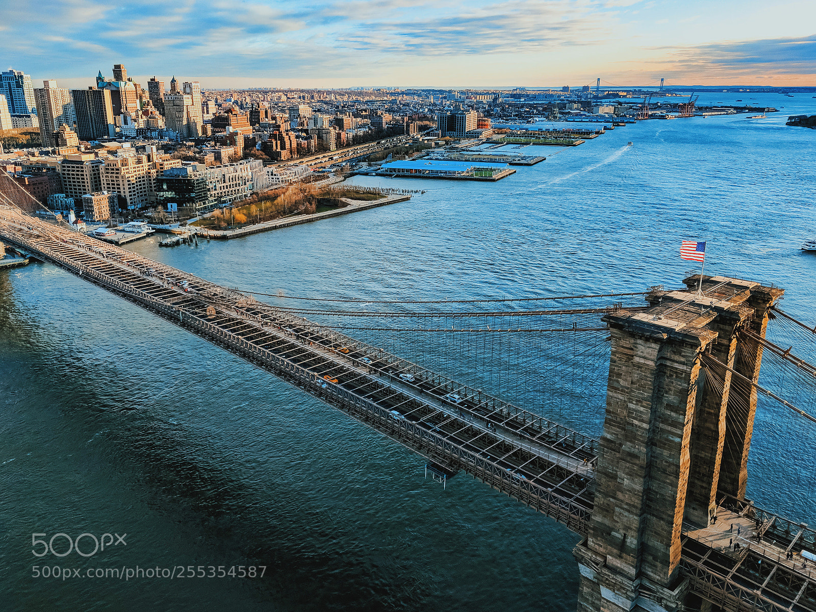 Google Pixel 2 XL sample photo. Brooklyn bridge airview photography