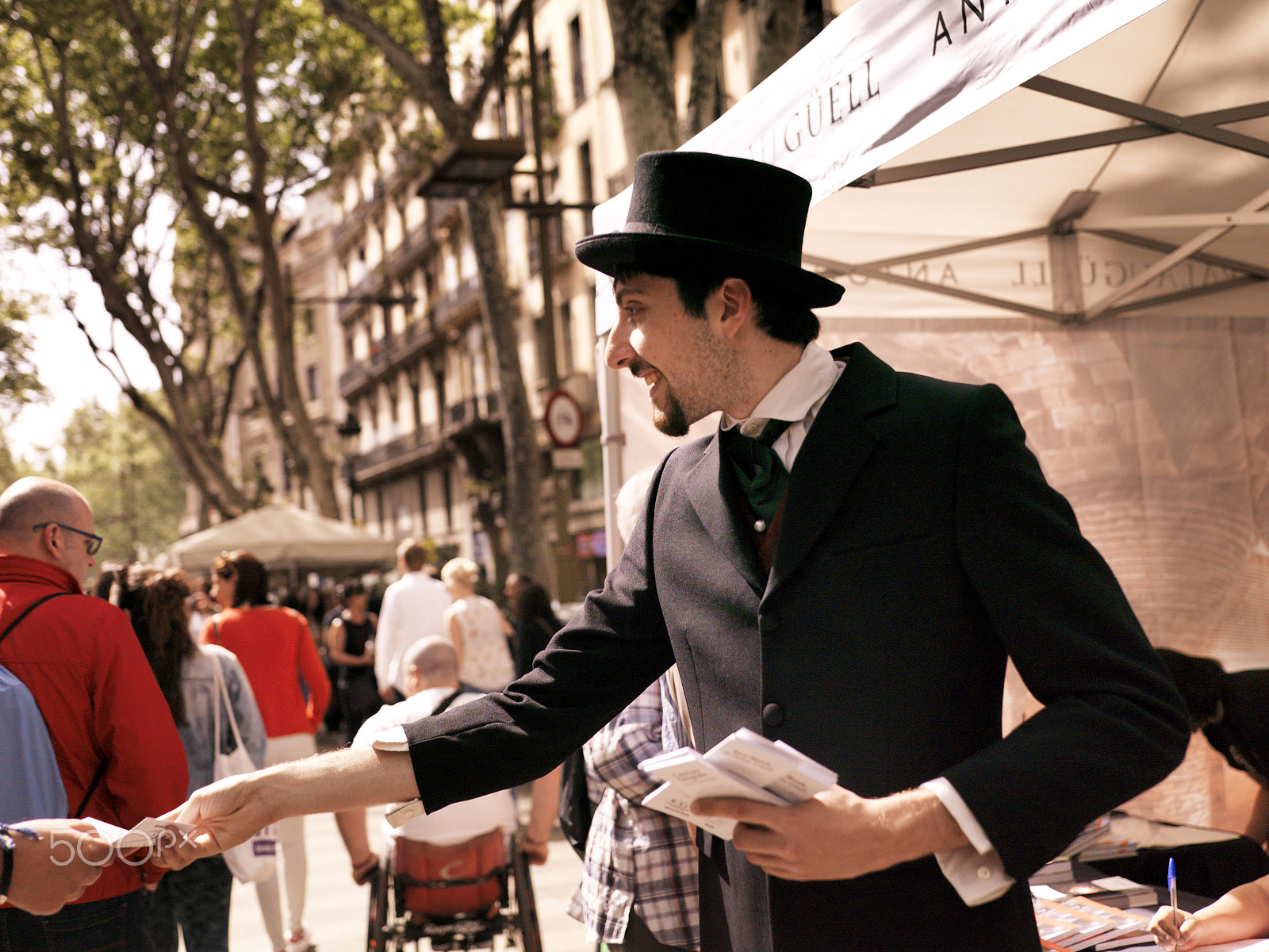 Hasselblad CF-39 sample photo. Sant jordi celebration photography