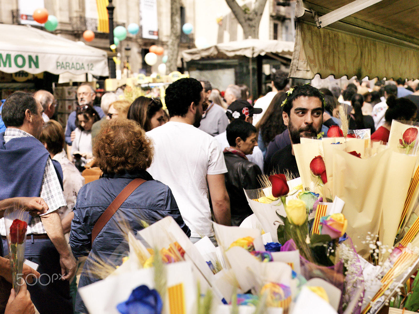 Hasselblad CF-39 sample photo. Sant jordi celebration photography