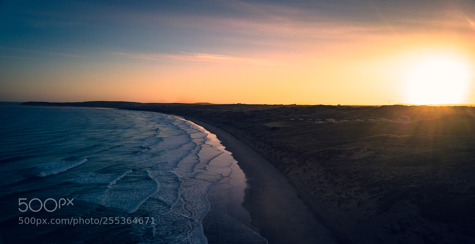 DJI FC220 sample photo. Sunrise coast photography