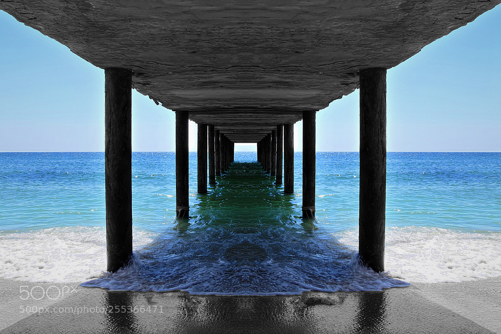 Nikon 1 J5 sample photo. Under the pier photography