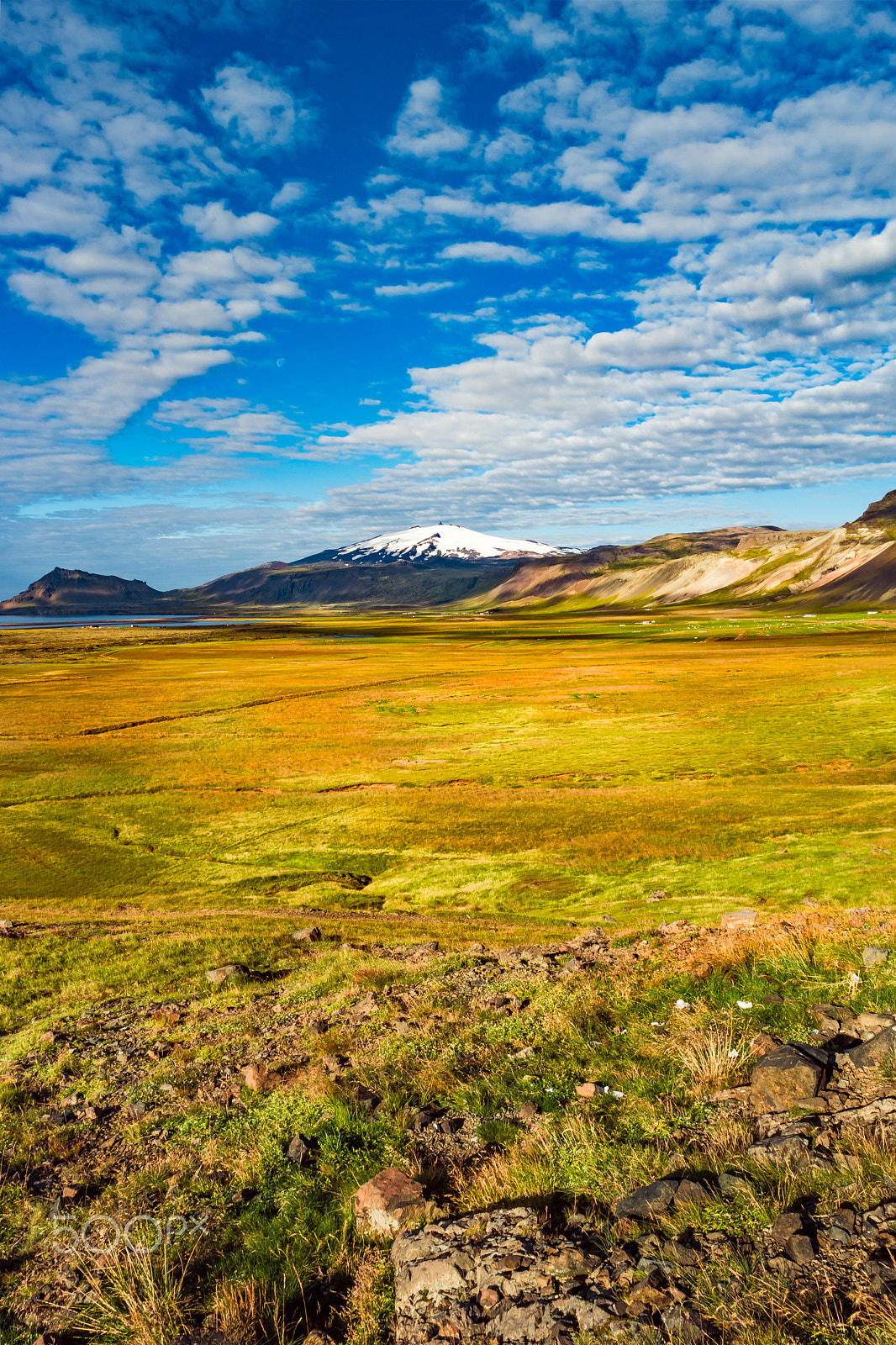 Samsung NX500 sample photo. Panoramic view of beautiful colorful icelandic landscape, icelan photography