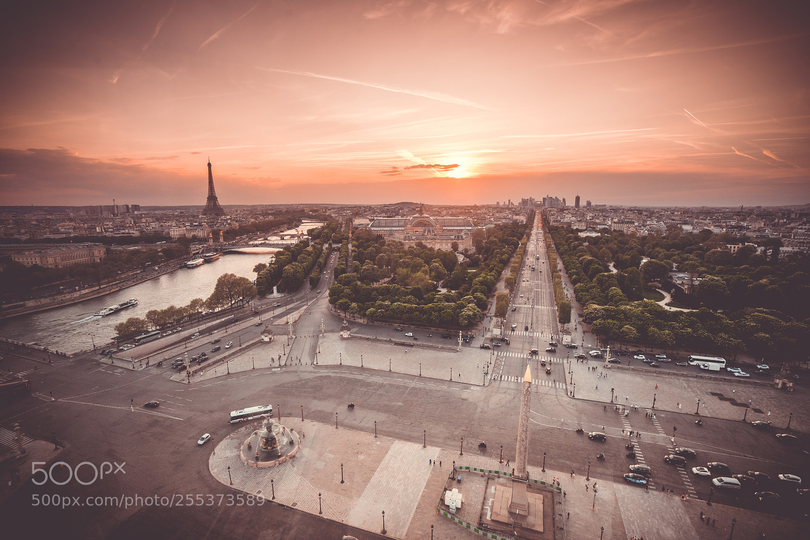 Sony a7 II sample photo. Sunset at paris photography