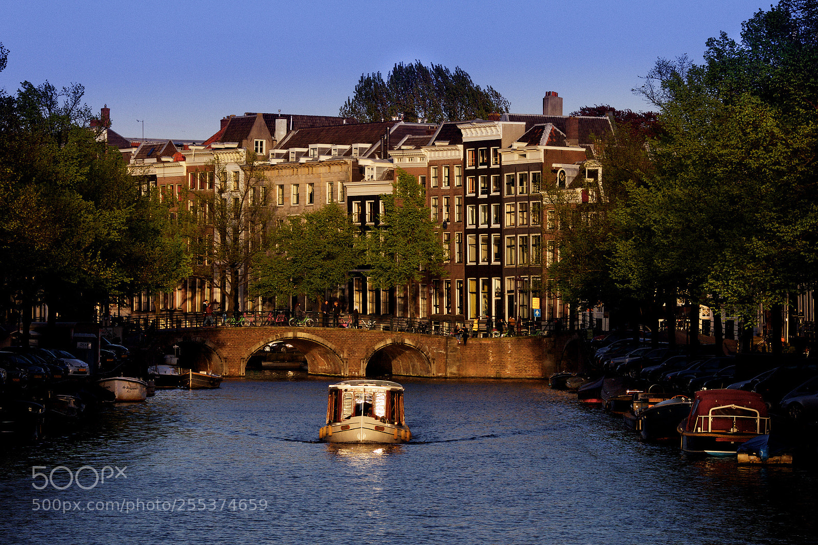 Canon EOS 5D Mark II sample photo. Amsterdam sunset photography