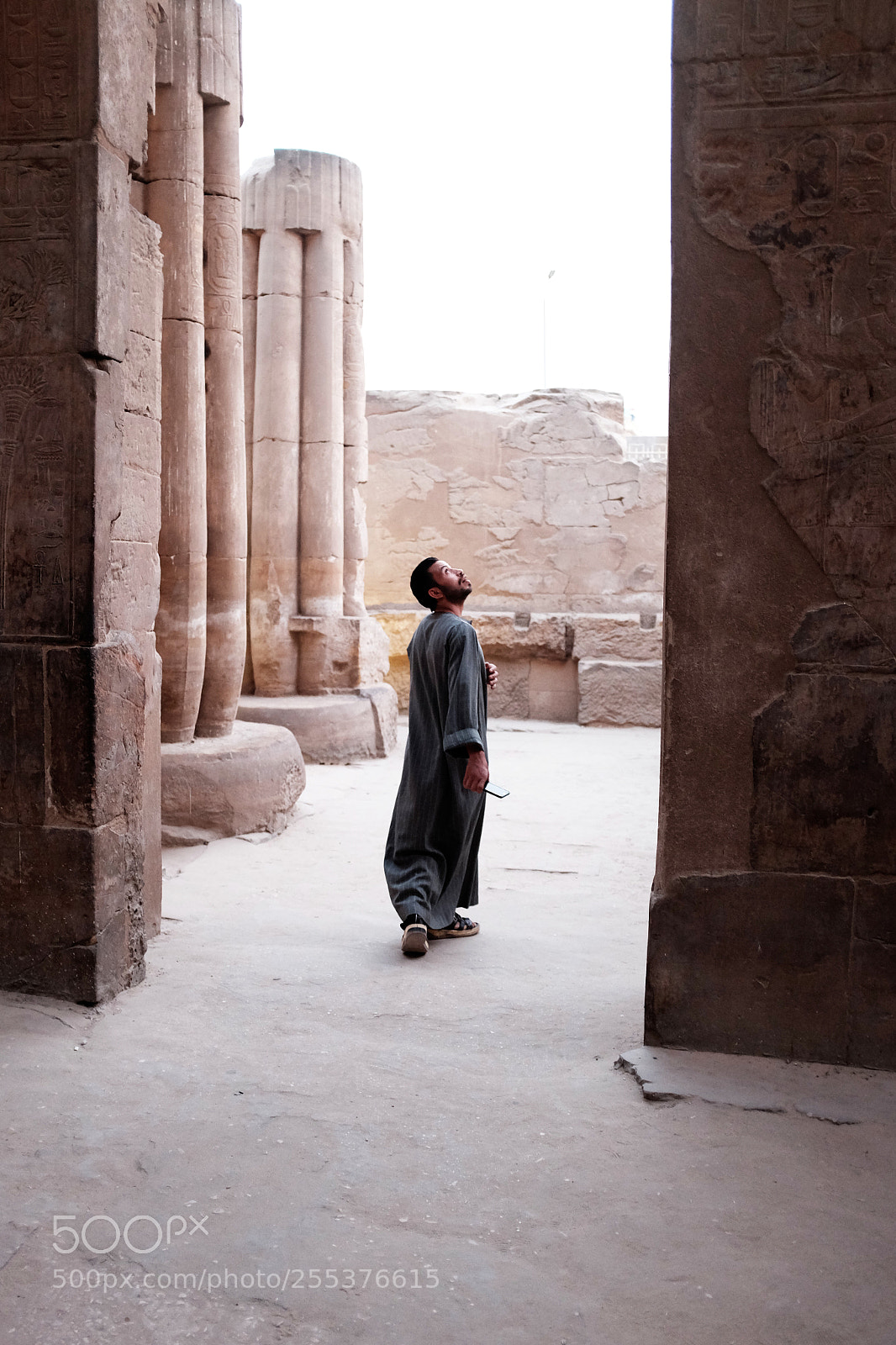 Fujifilm X100T sample photo. Man at temple photography