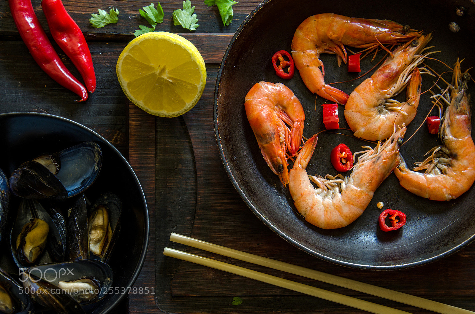 Nikon D7000 sample photo. Shrimps with chili photography