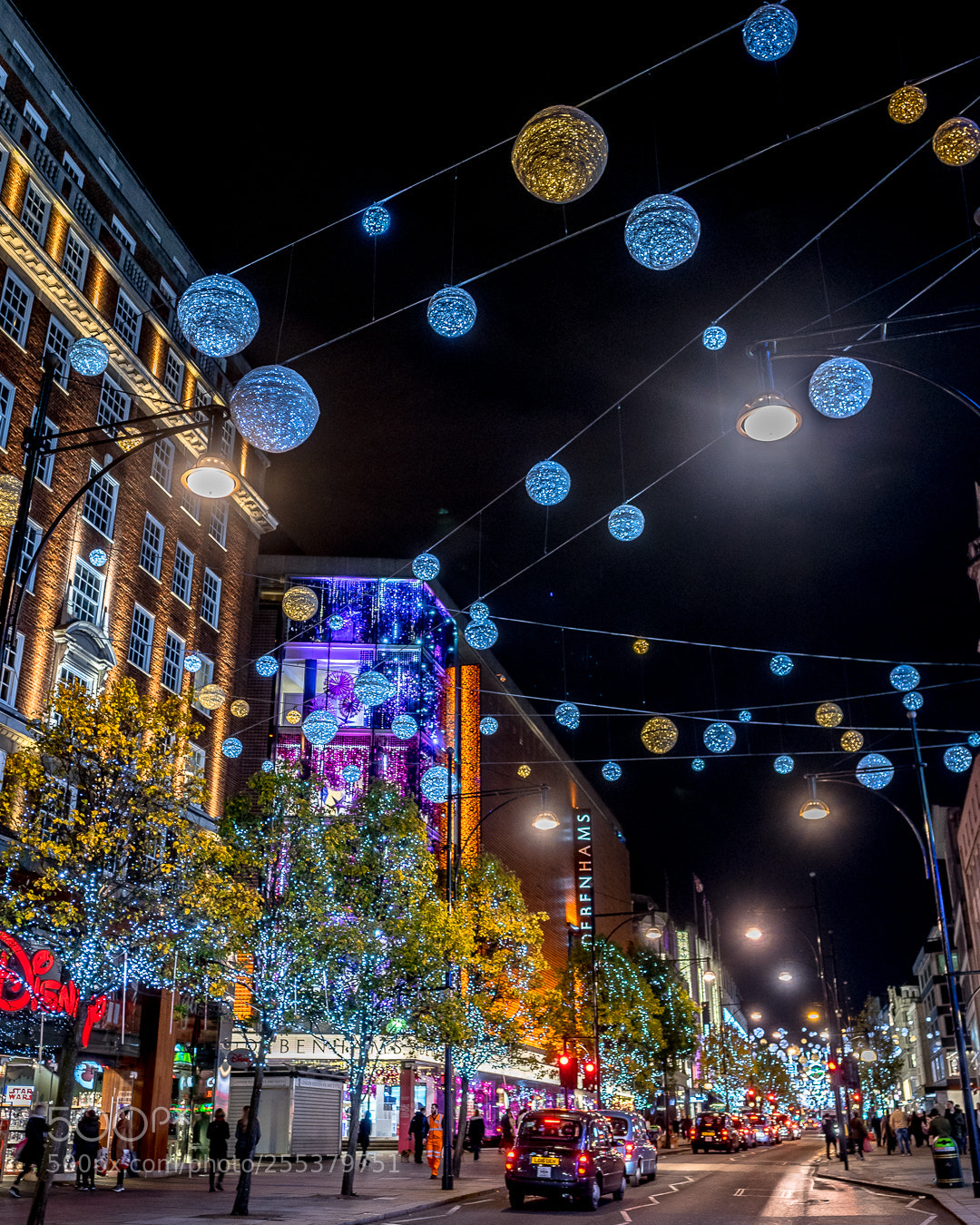 Sony a7R sample photo. Christmas lights in london photography