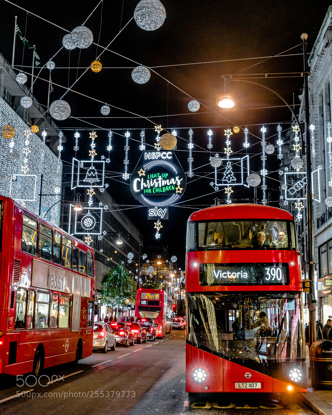 Sony a7R II sample photo. Christmas lights in london photography