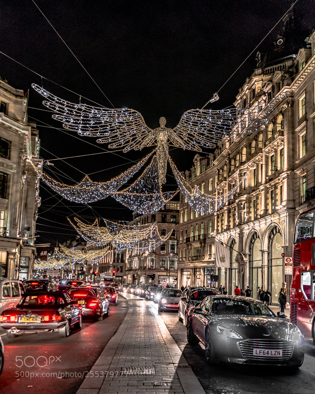 Sony a7R II sample photo. Christmas lights in london photography
