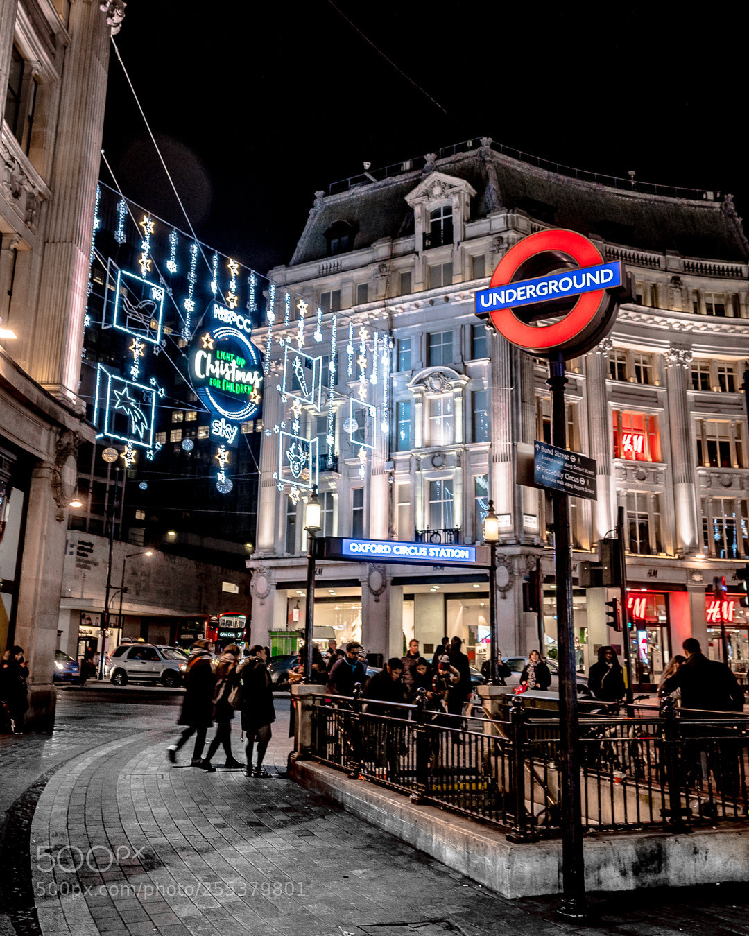 Sony a7R II sample photo. Christmas lights in london photography