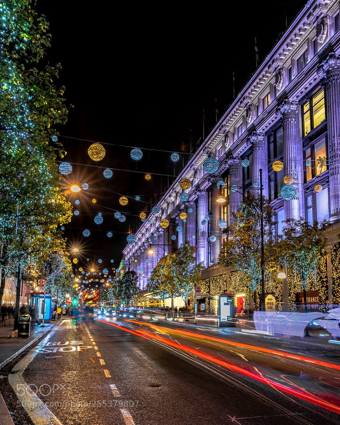 Sony a7R sample photo. Christmas lights in london photography