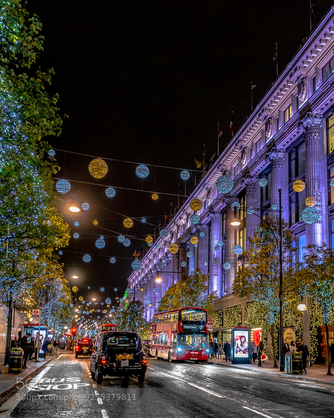 Sony a7R sample photo. Christmas lights in london photography