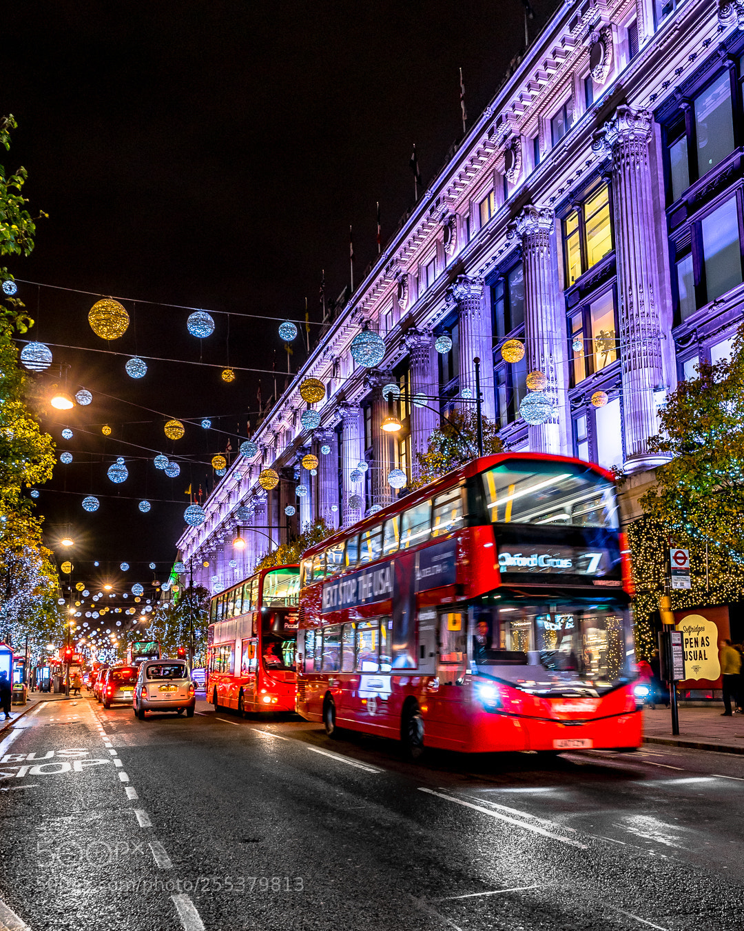 Sony a7R sample photo. Christmas lights in london photography