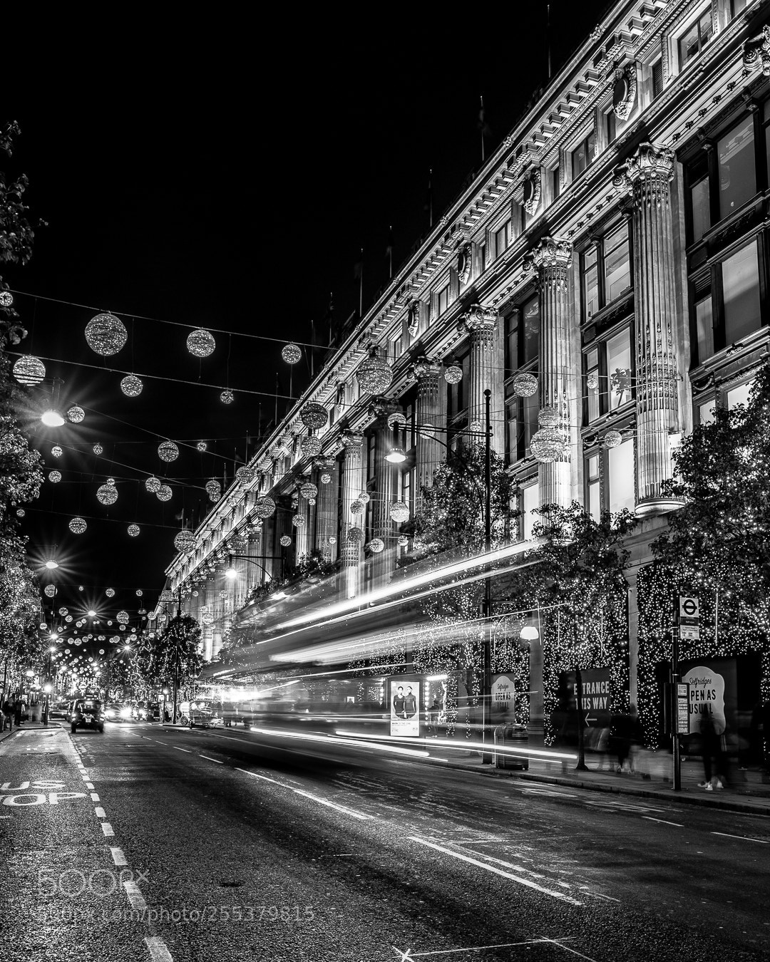 Sony a7R sample photo. Christmas lights in london photography