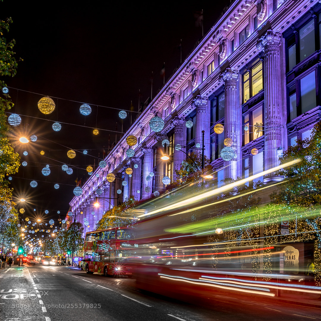 Sony a7R sample photo. Christmas lights in london photography