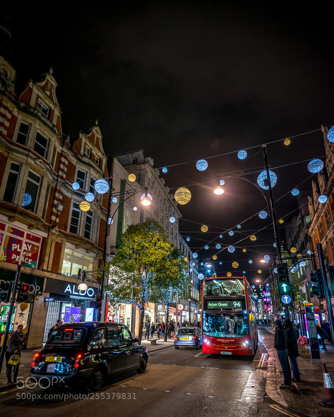 Sony a7R sample photo. Christmas lights in london photography