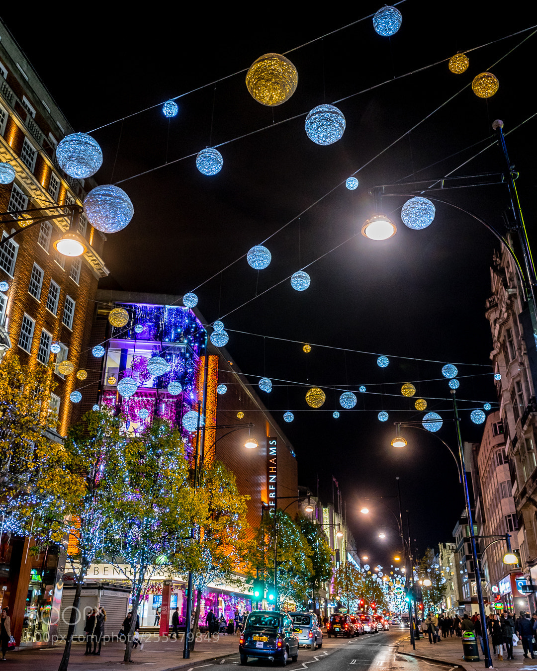 Sony a7R sample photo. Christmas lights in london photography