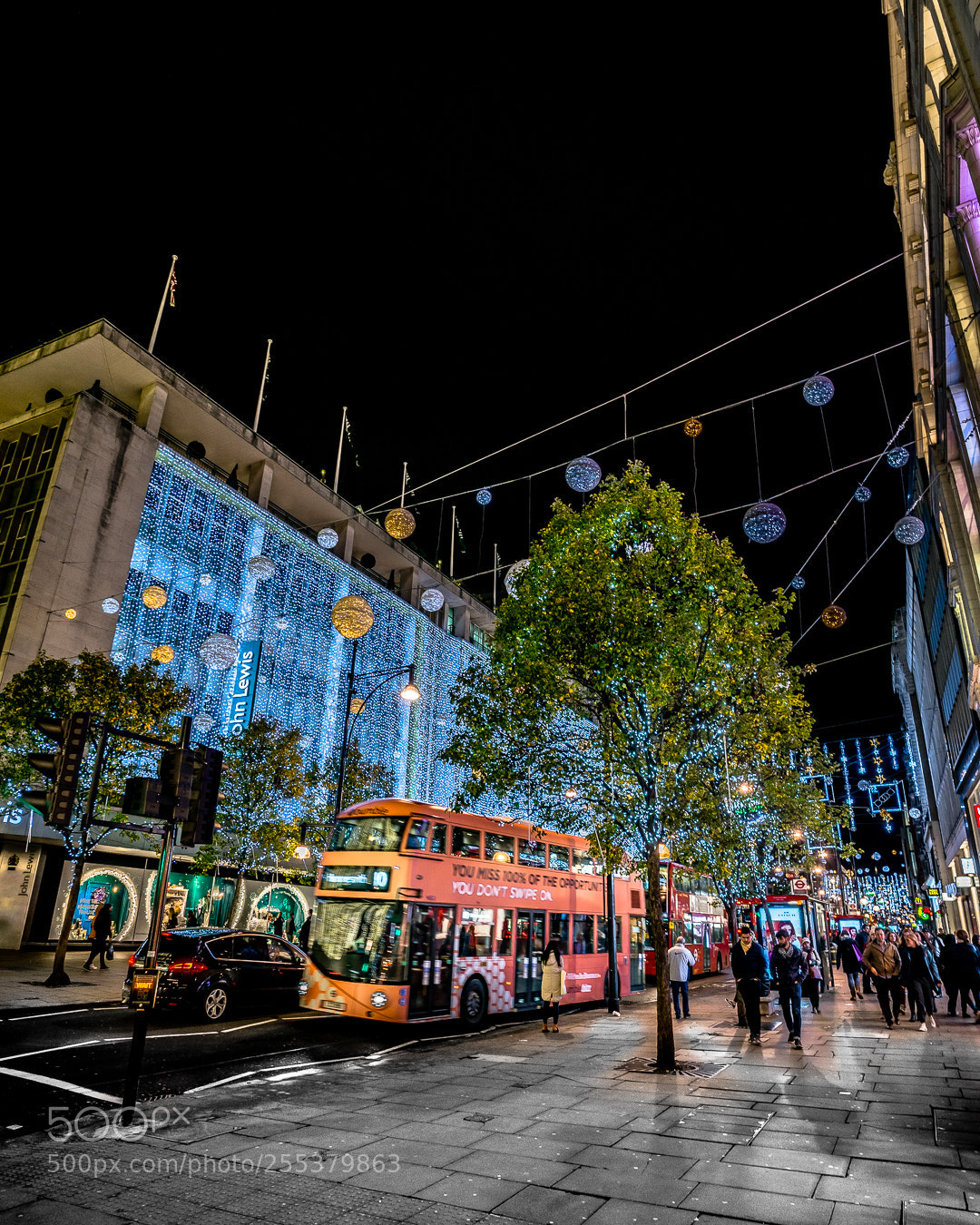 Sony a7R sample photo. Christmas lights in london photography