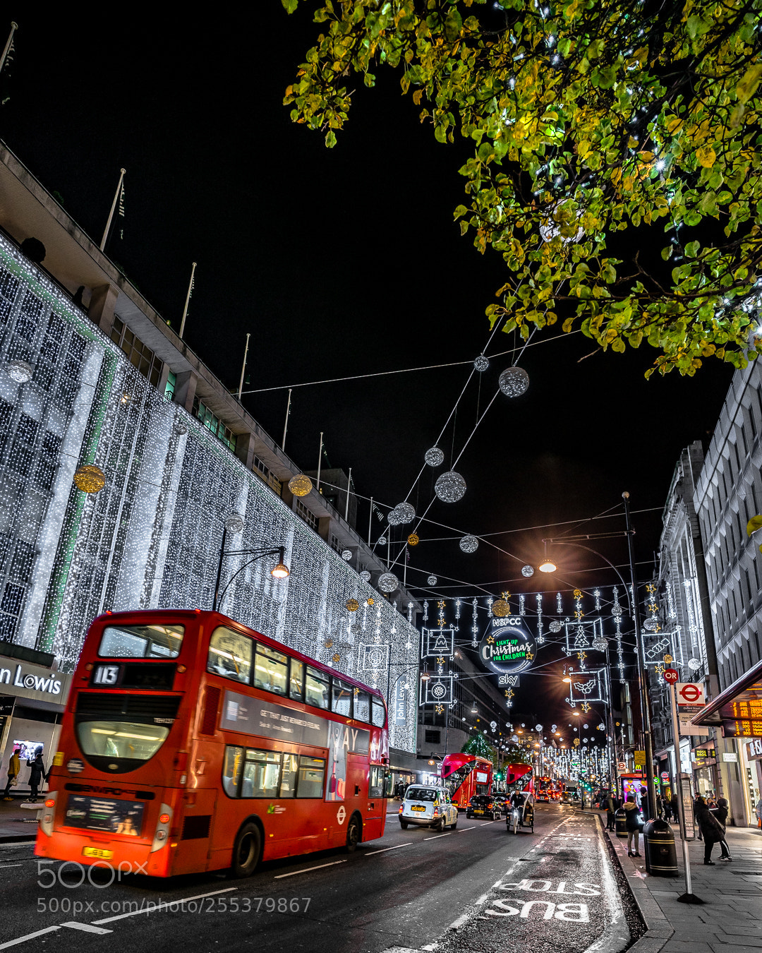 Sony a7R sample photo. Christmas lights in london photography