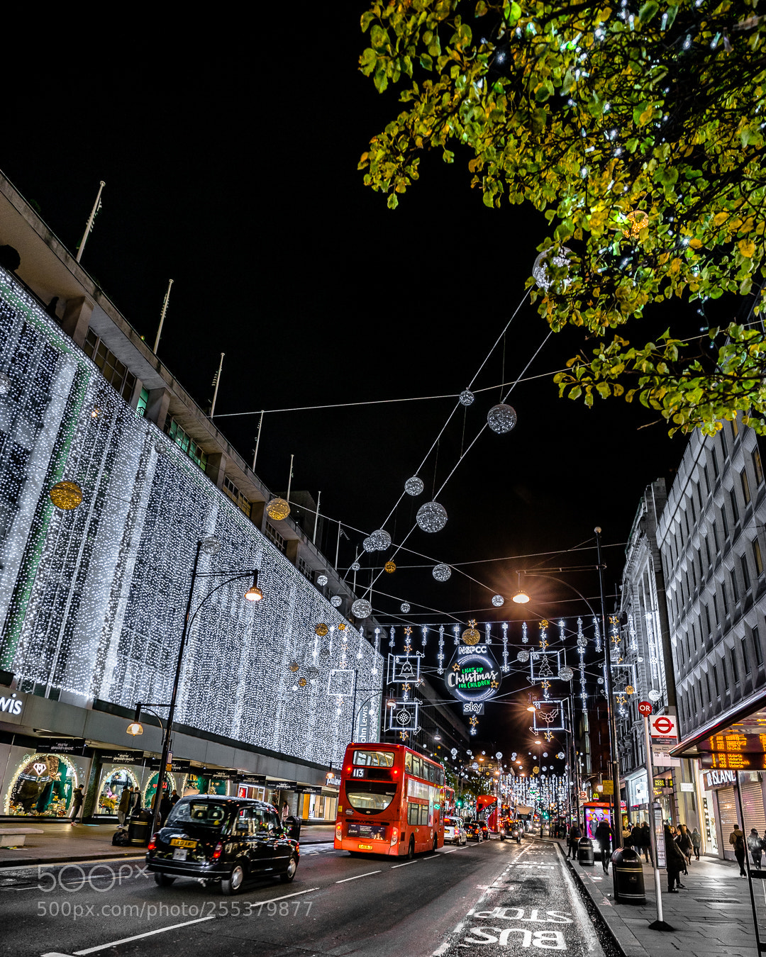 Sony a7R sample photo. Christmas lights in london photography
