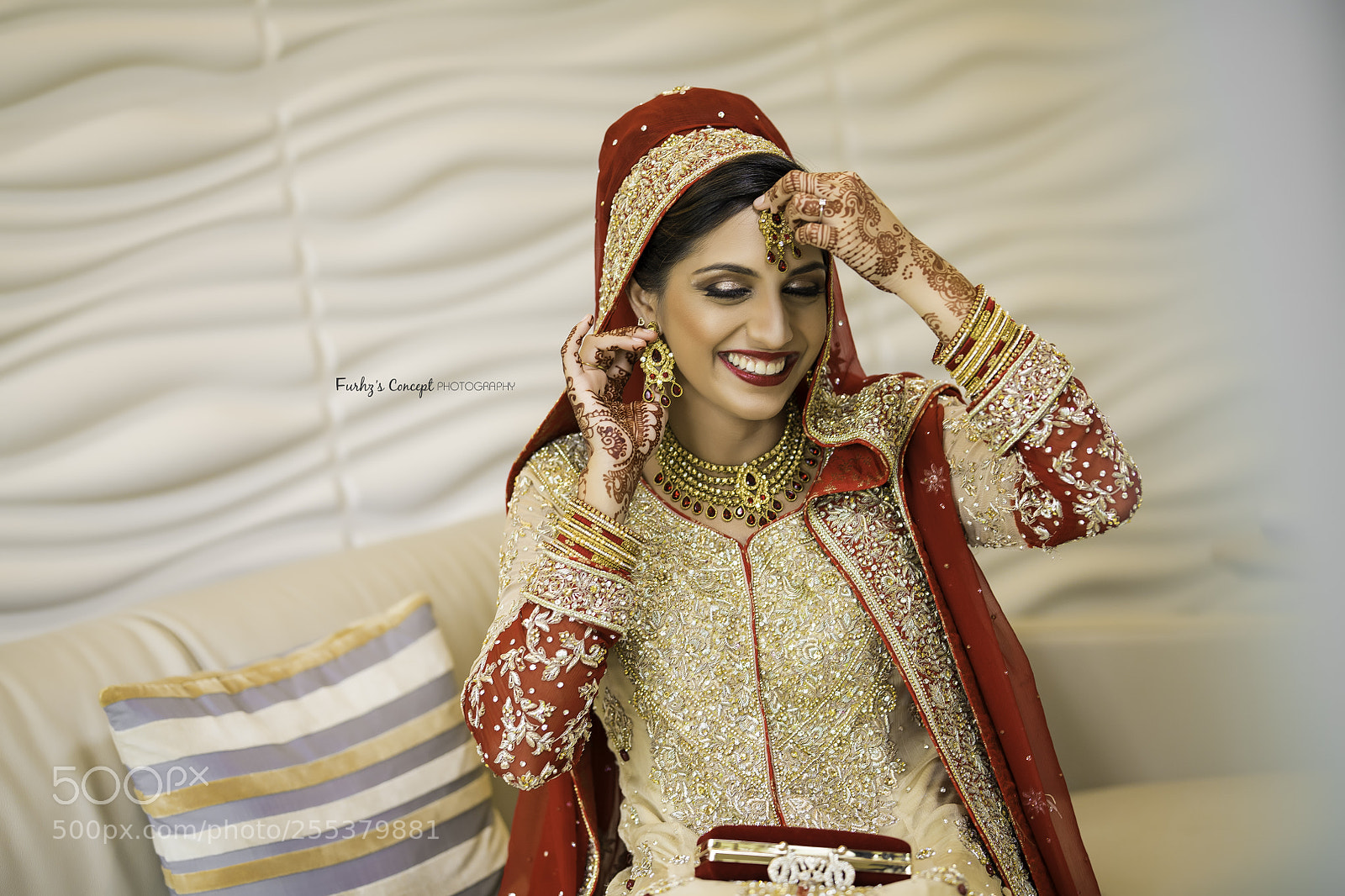 Nikon D850 sample photo. Shy bride photography