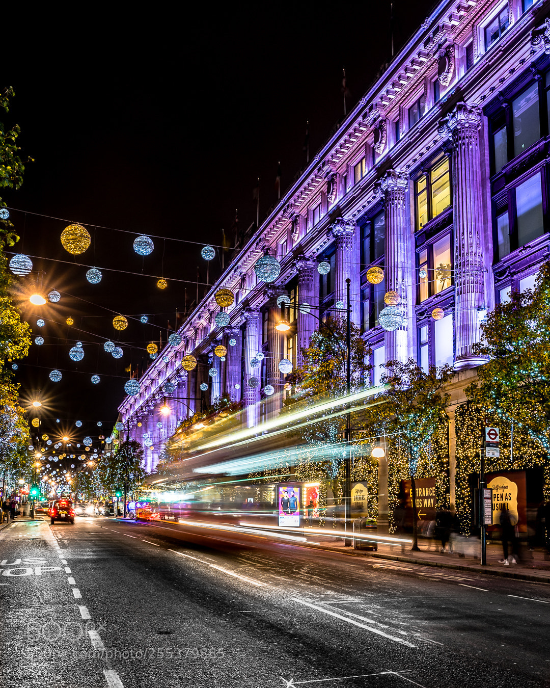 Sony a7R sample photo. Christmas lights in london photography