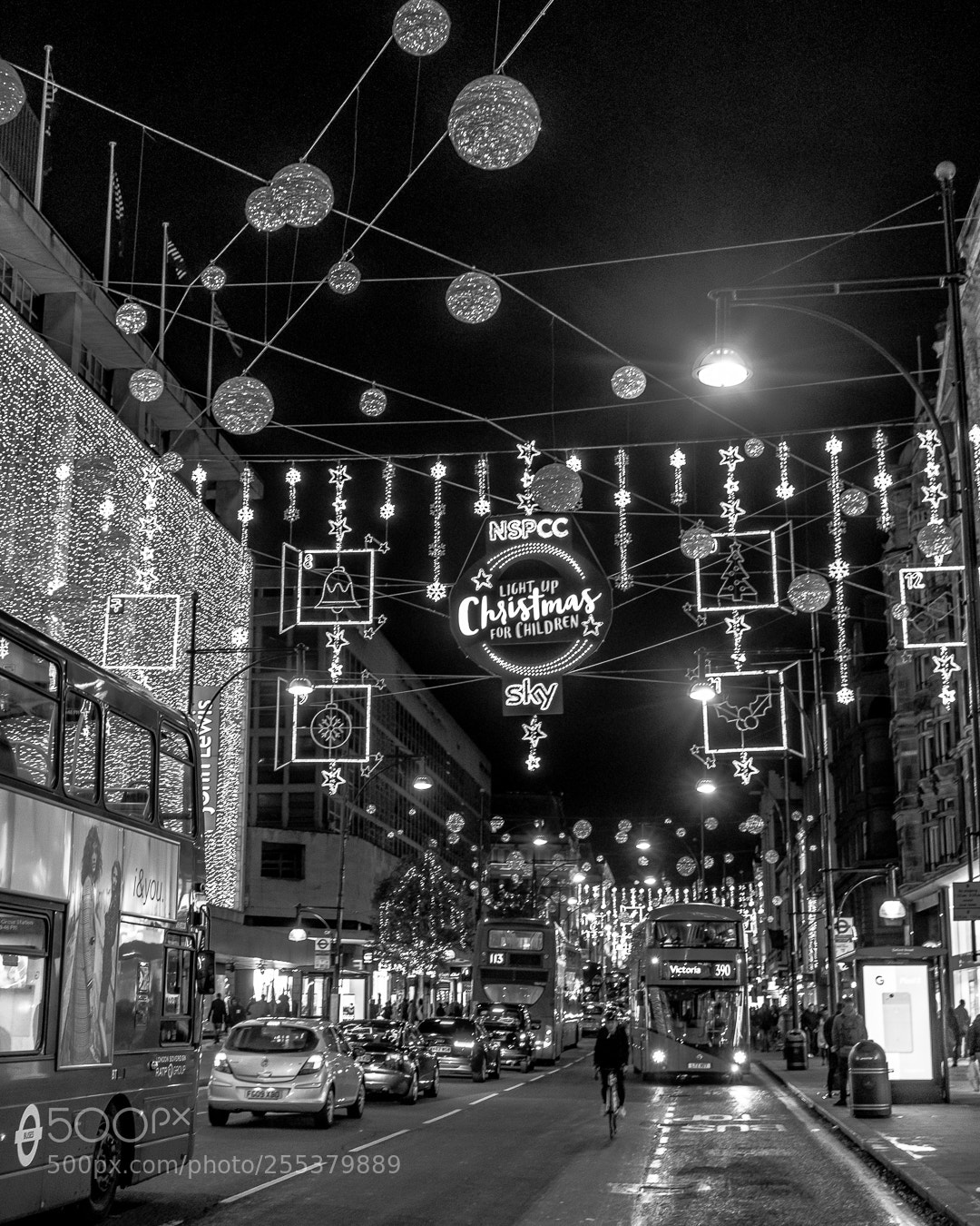 Sony a7R II sample photo. Christmas lights in london photography